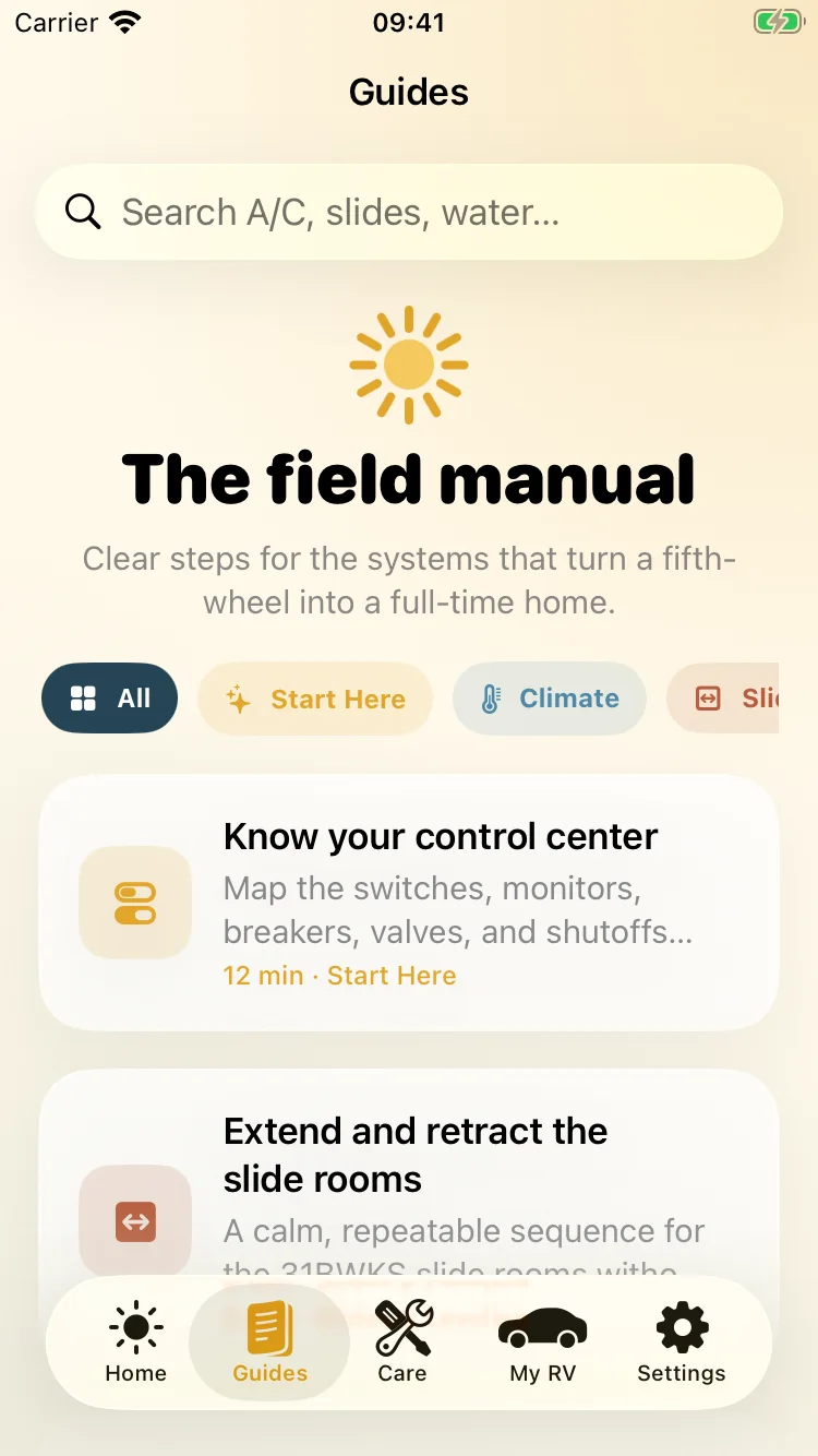Owner guide library
